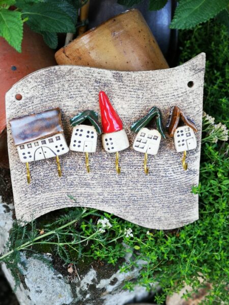 Schlüsselbrett aus Keramik, für sechs Schlüssel