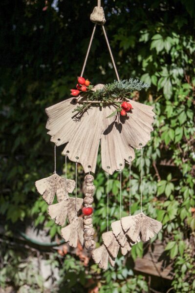 Windspiel großes Ginkgoblatt