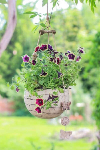 Blumenampel Halbkugel