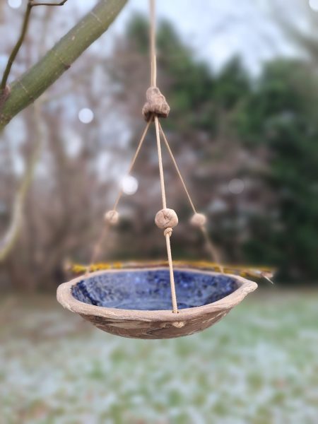 Vogeltränke Blaue Wolke groß hängen oder stellen